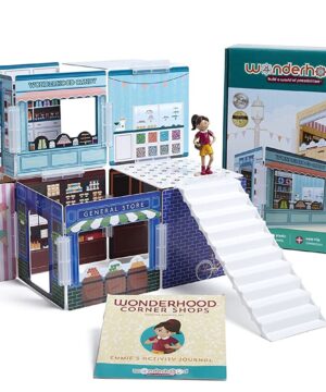 edukaciniai zaislai. Lavinamieji zaislai. Mindware . Wonderhood kūrybinis žaidimas „Corner Shops“