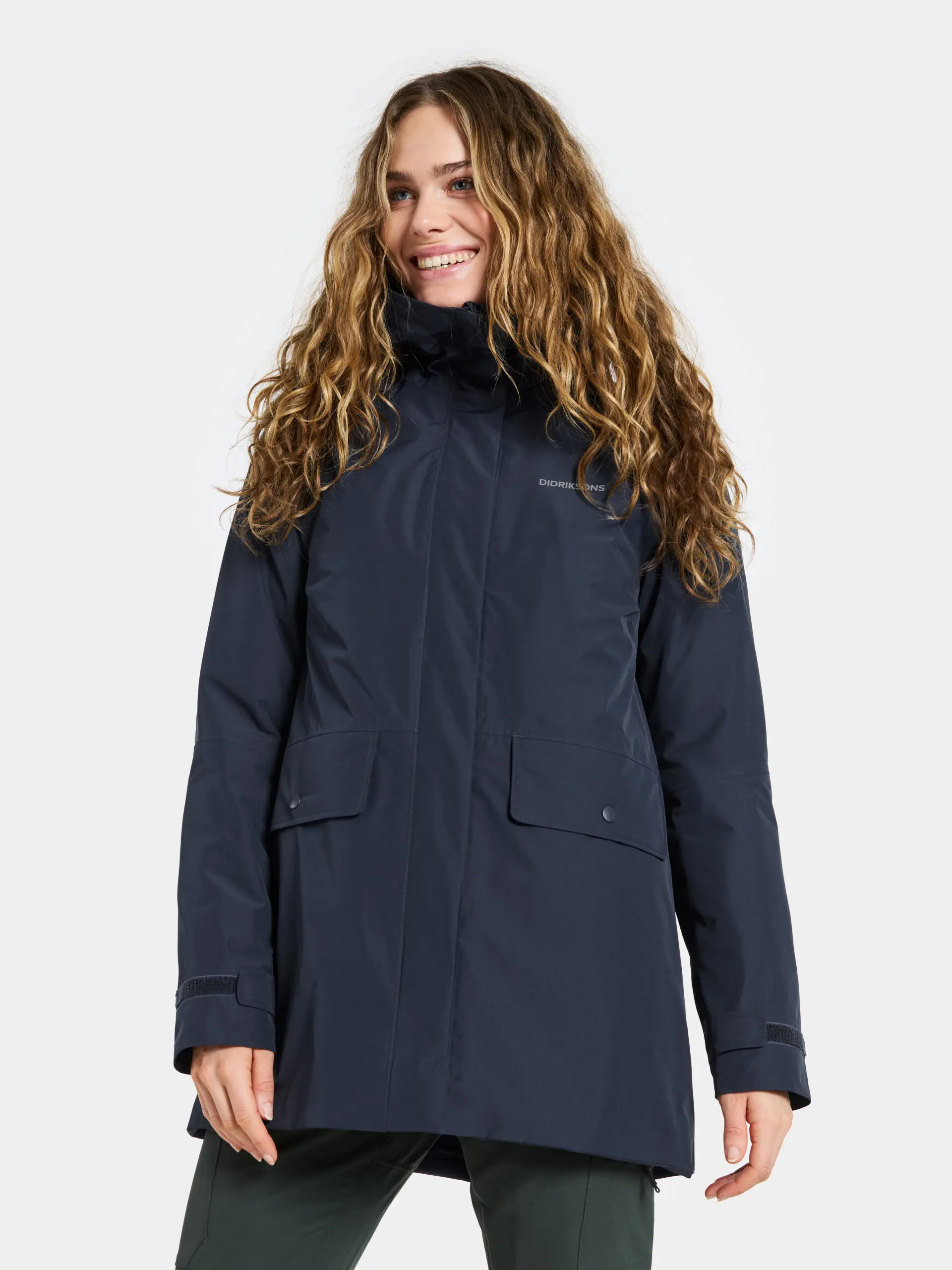Didriksons moteriška šiltinta parka TUVA WNS PARKA - Dark Night Blue (Išankstinis užsakymas) 8 Didriksons TUVA moteriška parka Dark Night Blue