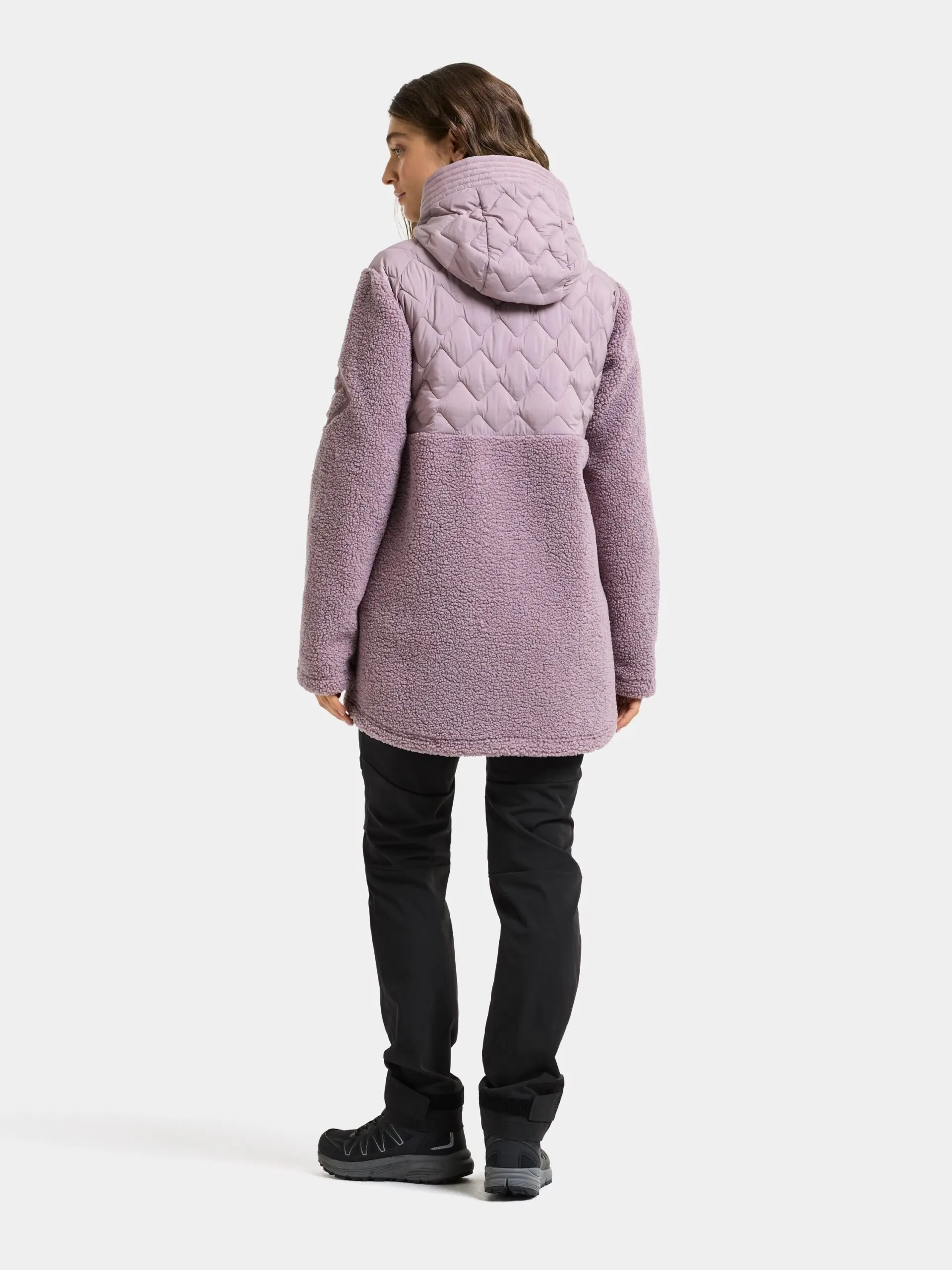Didriksons moteriškas šiltintas džemperis su gobtuvu BIBI WNS FULL-ZIP - Lilac Haze (Išankstinis užsakymas) 8 Didriksons BIBI moteriškas džemperis Lilac Haze