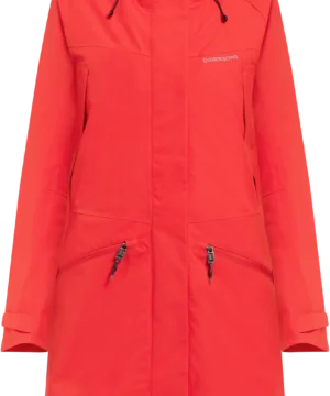 Didriksons moteriška neperšlampama parka ILMA WNS PARKA - Pomme Red (Išankstinis užsakymas) 2 Didriksons ILMA moteriška parka Pomme Red