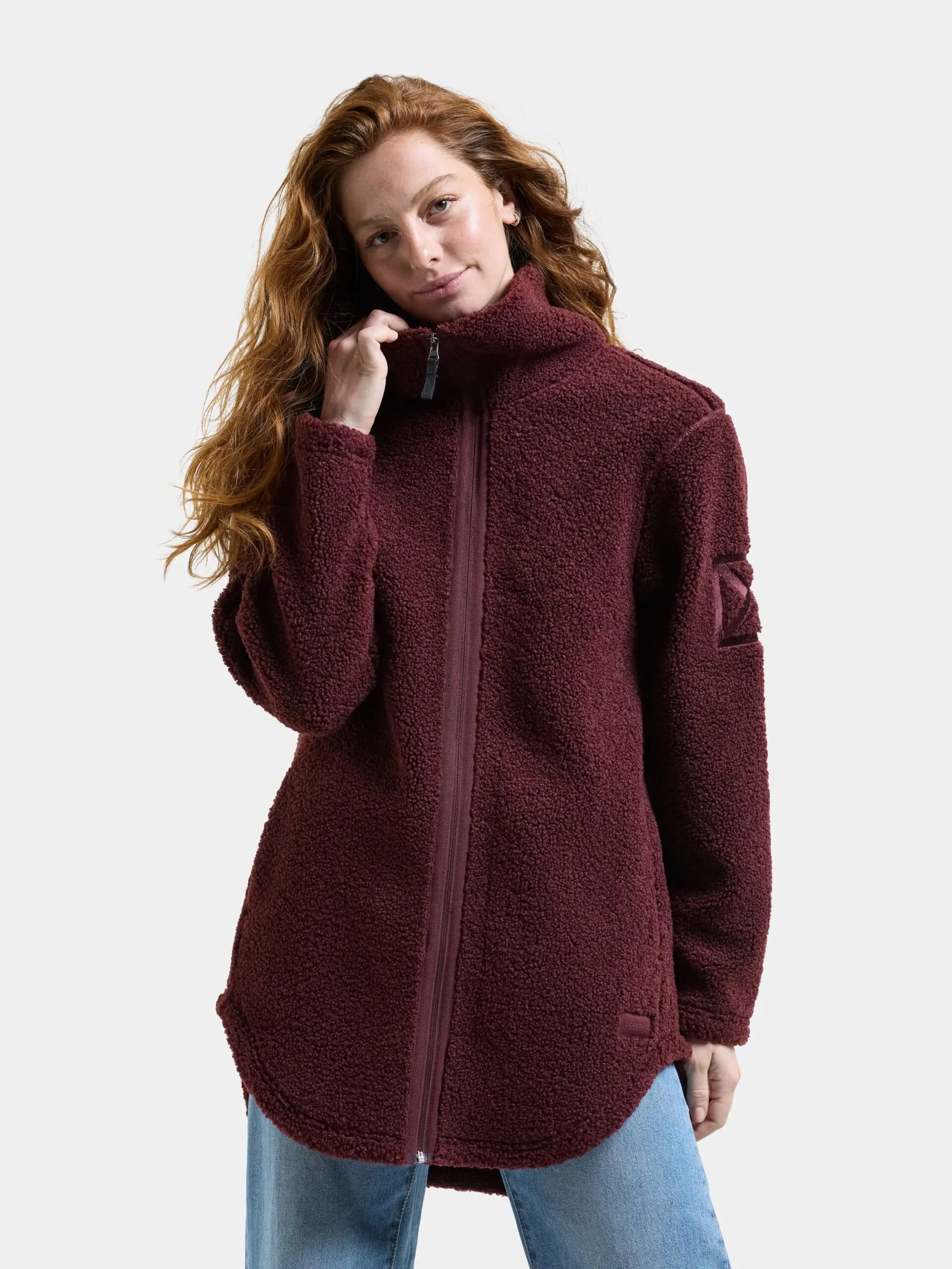 Didriksons moteriškas flisinis džemperis UMI WNS FULL-ZIP - Old Rust (Išankstinis užsakymas) 8 Didriksons UMI moteriškas džemperis Old Rust