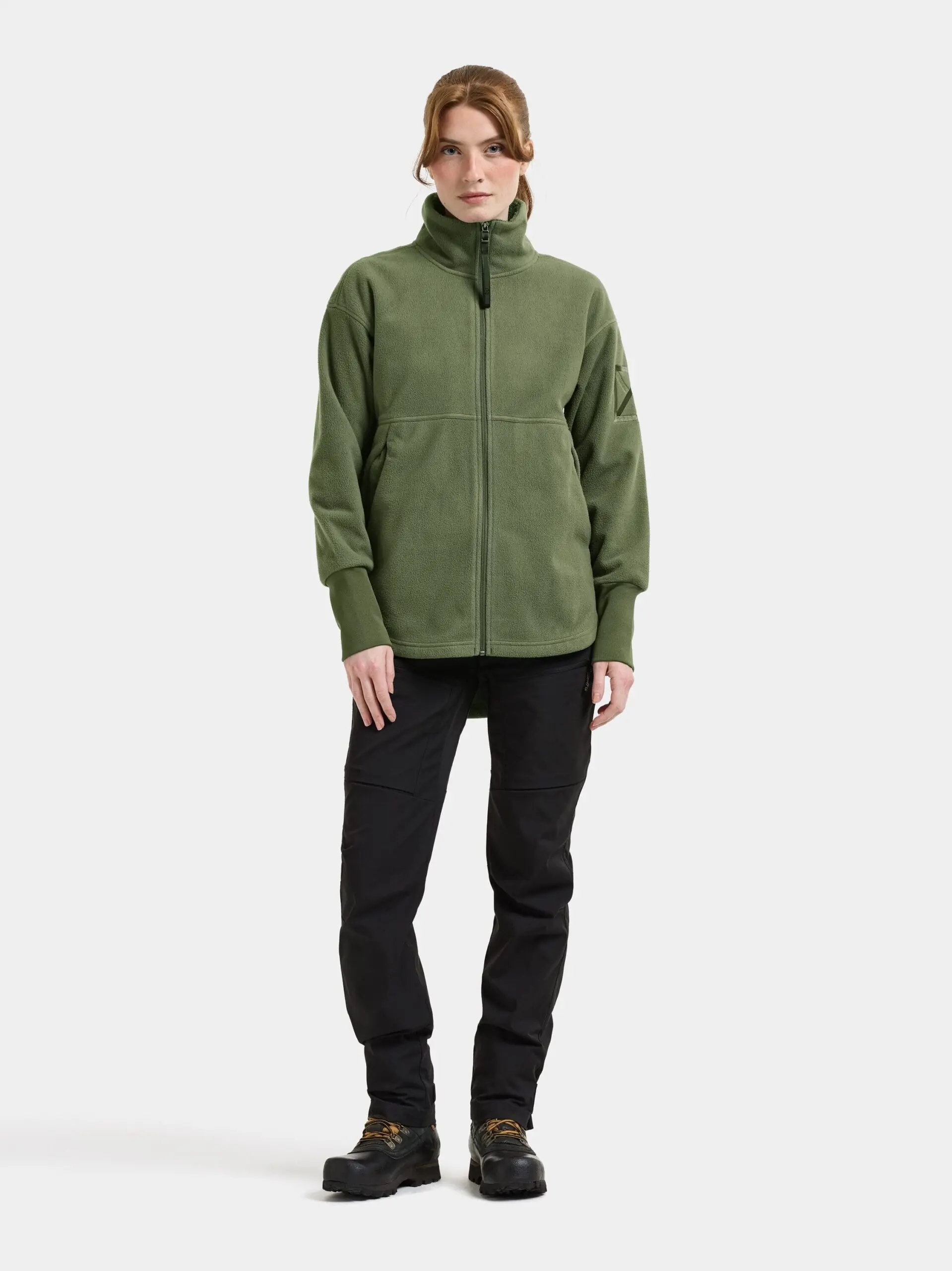 Didriksons moteriškas vėjo nepraleidžiantis flisinis džemperis RONJA WNS WINDPROOF FULL-ZIP - Deep Green (Išankstinis užsakymas) 7 Didriksons RONJA moteriškas džemperis Deep Green