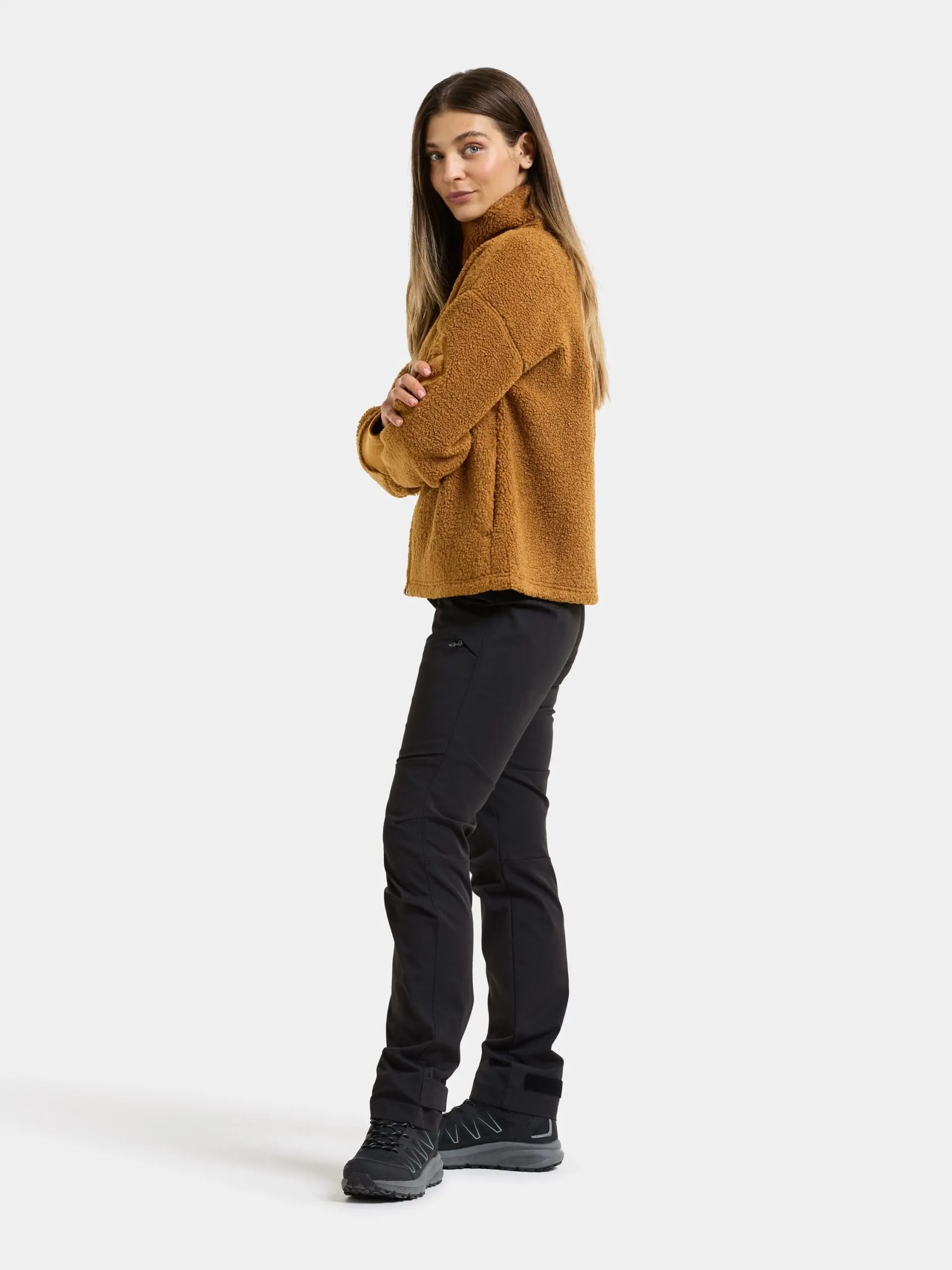 Didriksons moteriškas flisinis džemperis MELLA WNS FULL-ZIP - Spice Brown (Išankstinis užsakymas) 7 Didriksons MELLA moteriškas džemperis Spice Brown