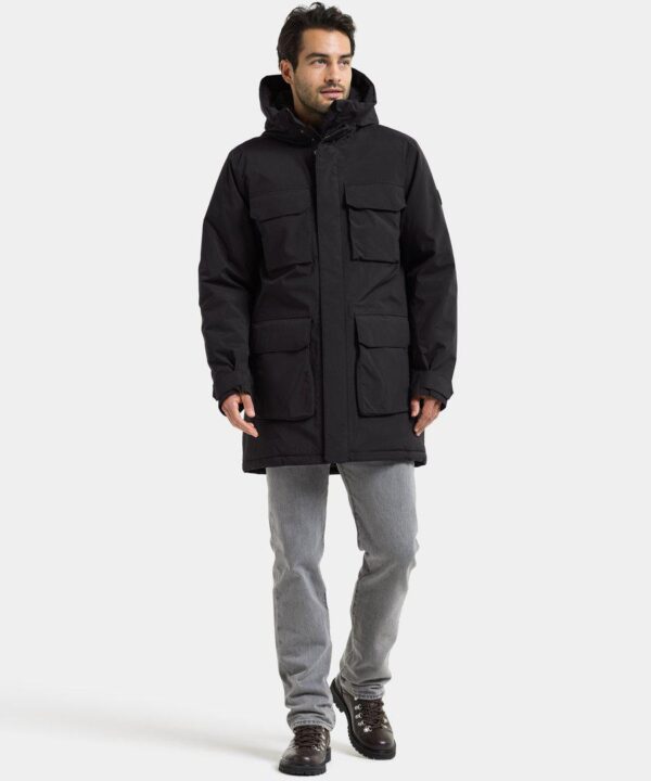 Alternative view of Didriksons vyriška žieminė parka AIDEN USX PARKA 2 - Black (Išankstinis užsakymas)