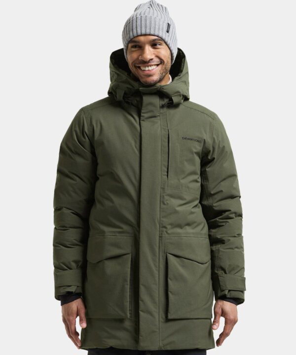 Didriksons vyriška žieminė parka AKILLES USX PARKA 3 - Deep Green