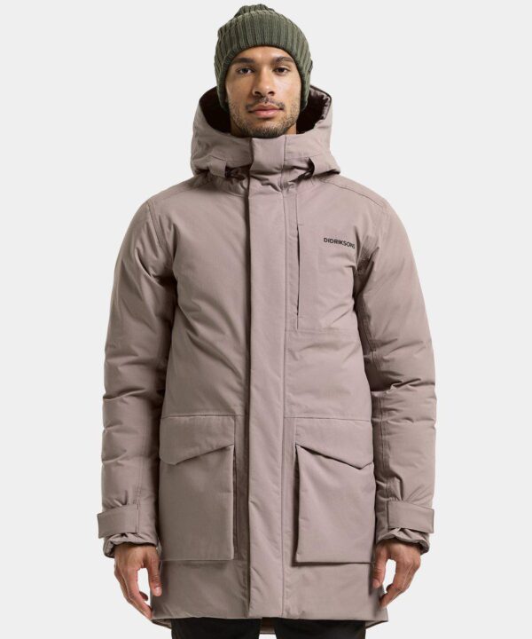 Didriksons vyriška žieminė parka AKILLES USX PARKA 3 - Ash Brown