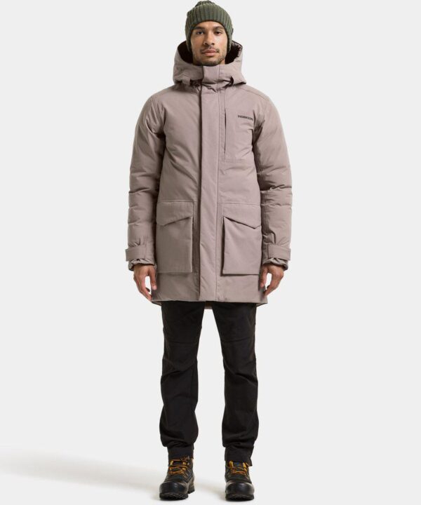 Alternative view of Didriksons vyriška žieminė parka AKILLES USX PARKA 3 - Ash Brown (Išankstinis užsakymas)