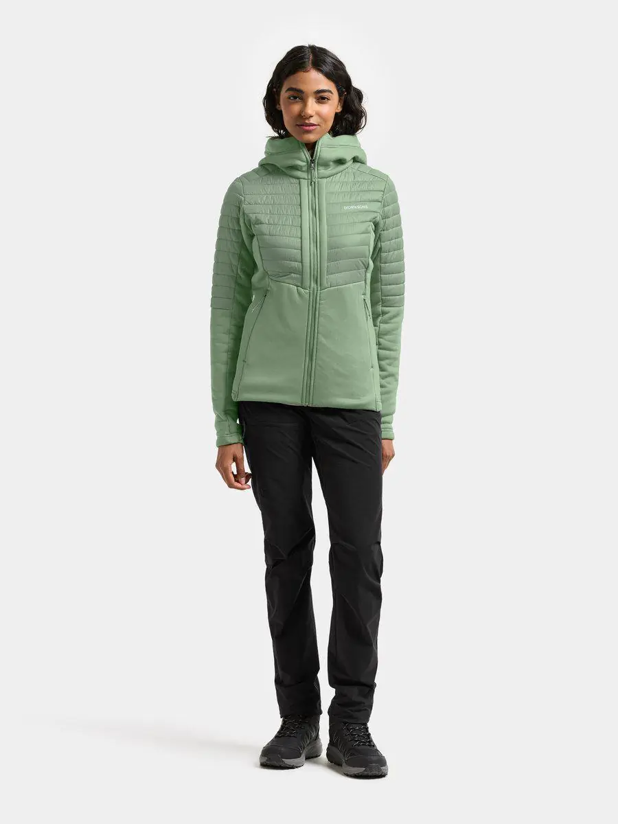 Didriksons moteriškas hibridinis džemperis ANNEMA WNS FULLZIP 6 - Light Moss (Išankstinis užsakymas) - Image 5