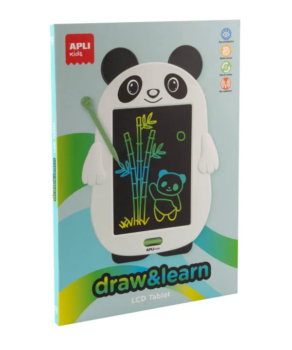 edukaciniai zaislai. Lavinamieji zaislai. Apli Kids . APLI Kids LCD piešimo lenta – Panda