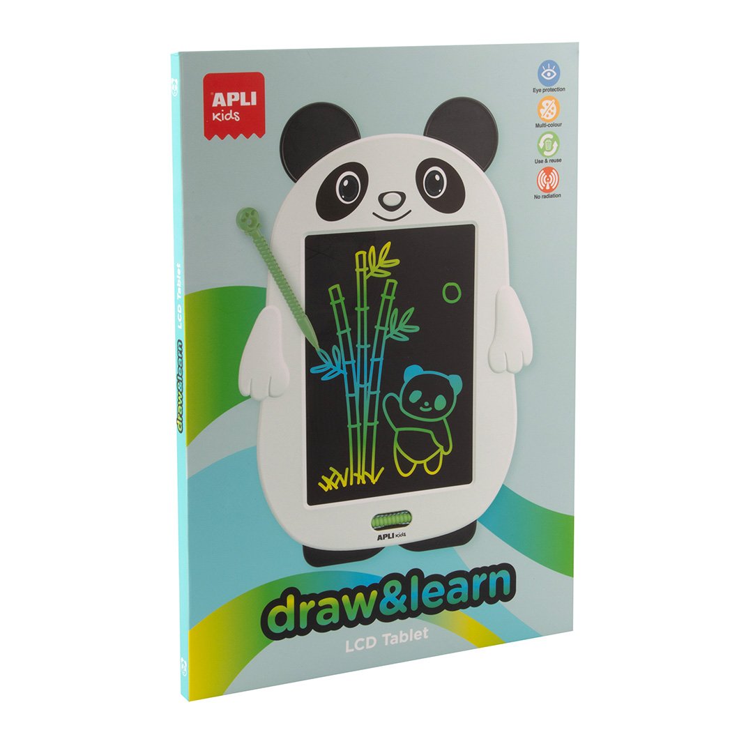 APLI Kids LCD piešimo lenta – Panda - Apli Kids 3 edukaciniai zaislai. Lavinamieji zaislai. Apli Kids . APLI Kids LCD piešimo lenta – Panda