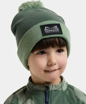 Didriksons megzta kepurė ASPEN KIDS BEANIE - Dark Moss