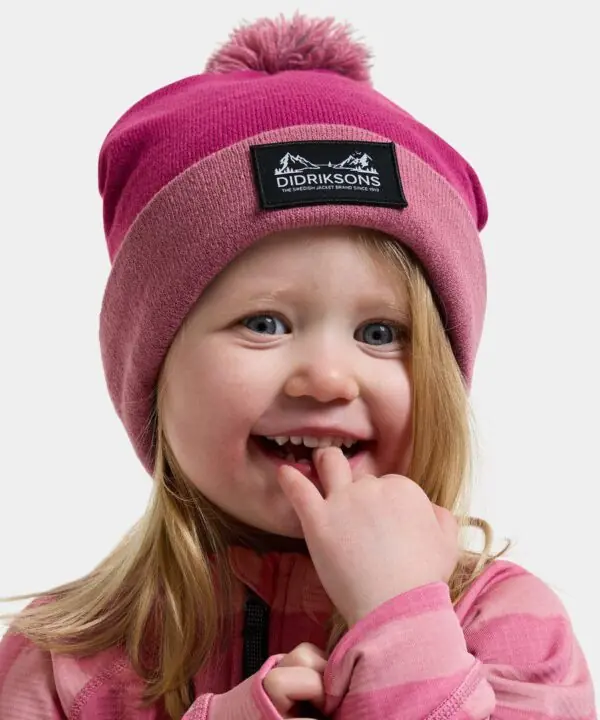 Didriksons megzta kepurė ASPEN KIDS BEANIE - Cactus Pink