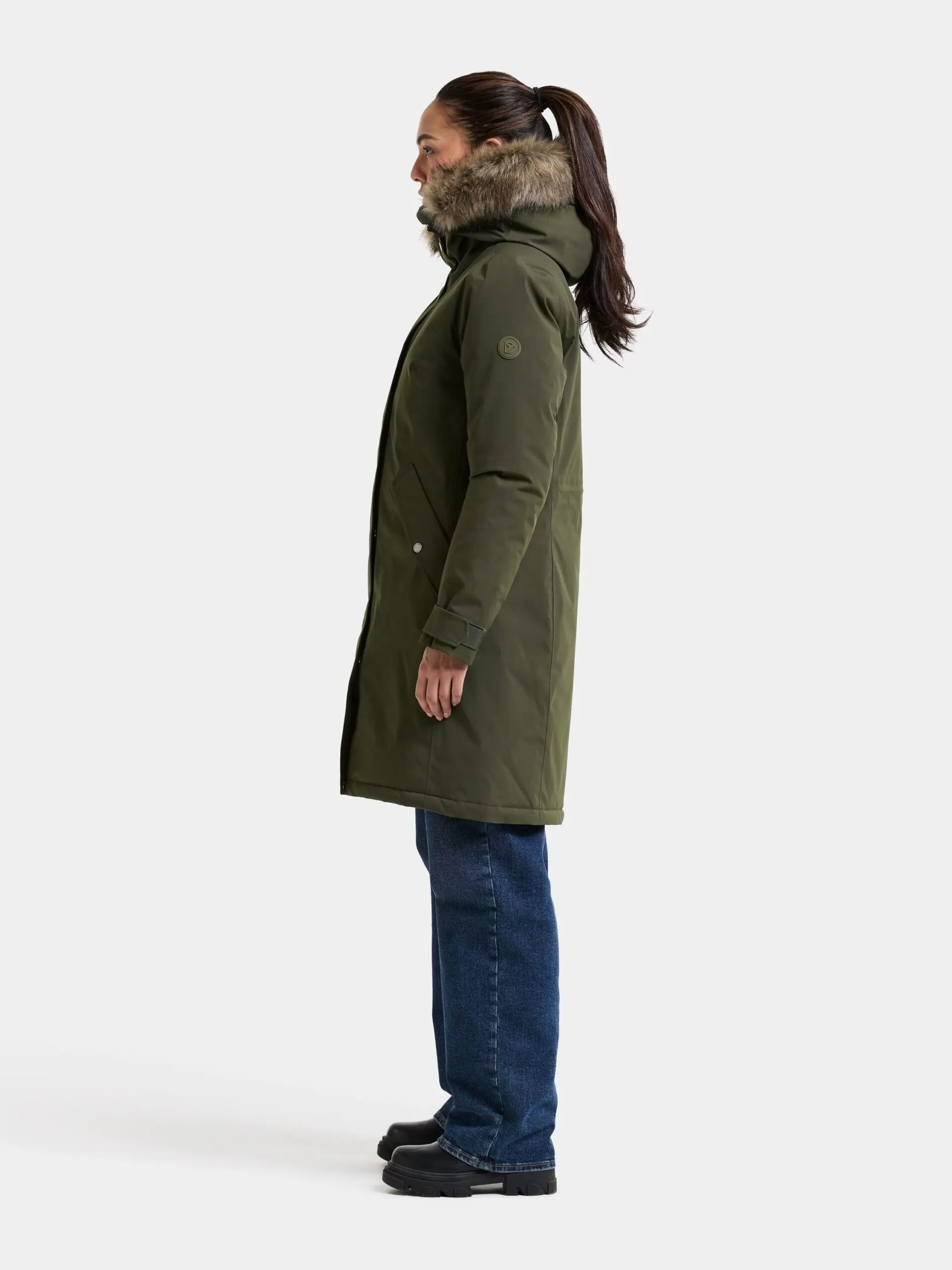 Didriksons moteriška žieminė parka ERNA WNS PARKA - Deep Green (Išankstinis užsakymas) 8 Didriksons ERNA moteriška parka Deep Green