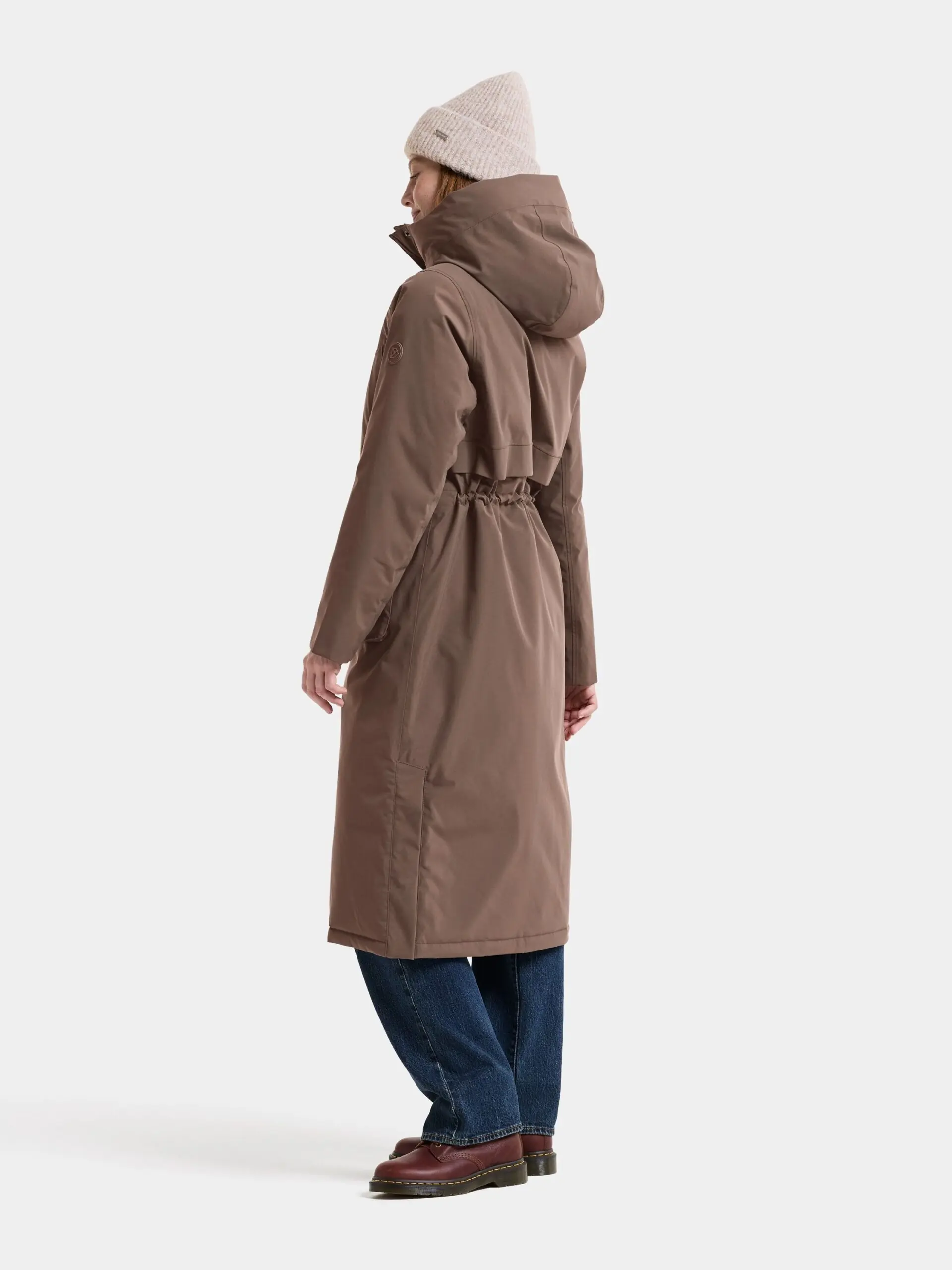 Didriksons moteriška ilga žieminė parka MELODY WNS PARKA LONG - Mocha Brown (Išankstinis užsakymas) 8 Didriksons MELODY moteriška parka Mocha Brown