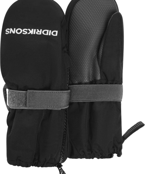 Alternative view of Didriksons žieminės pirštinės su užtrauktuku BIGGLES ZIP MITTEN 9 - Black (Išankstinis užsakymas)