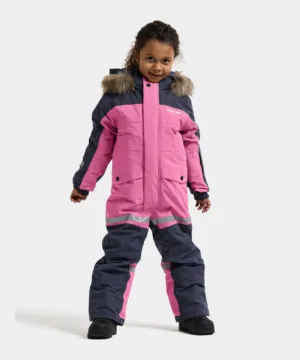 Didriksons žieminis kombinezonas BJÄRVEN KDS COVER 5 - Heather Pink (Išankstinis užsakymas) 1 bjarven kids coverall 5 506308 380 10front1 m262