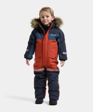 Didriksons žieminis kombinezonas BJÄRVEN KDS COVER 5 - Rust (Išankstinis užsakymas) 1 bjarven kids coverall 5 506308 J13 10front1 m262