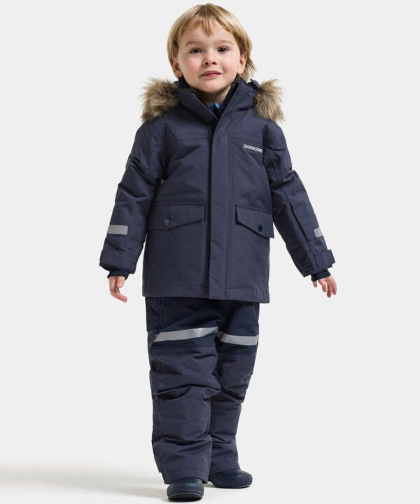 Alternative view of Didriksons žieminė parka BJÄRVEN KIDS PARKA 5 - Navy (Išankstinis užsakymas)