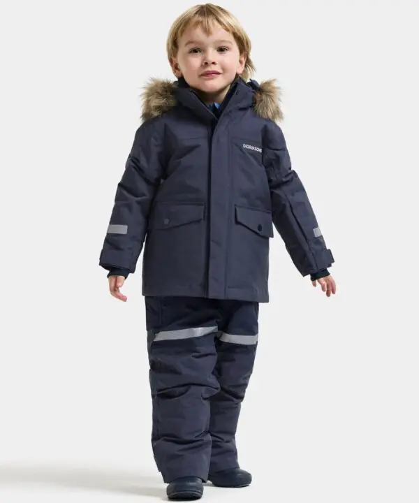 Alternative view of Didriksons žieminė parka BJÄRVEN KIDS PARKA 5 - Navy (Išankstinis užsakymas)