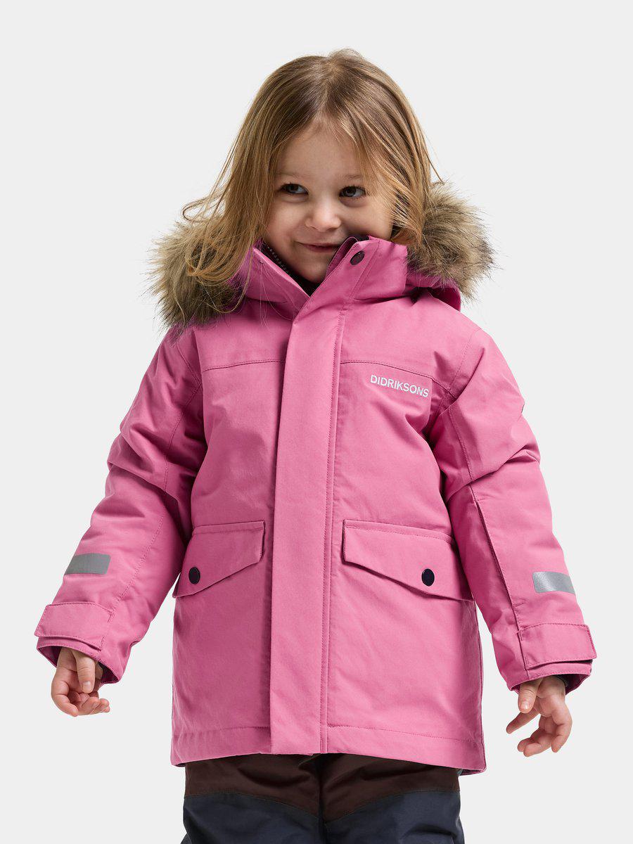 Didriksons žieminė parka BJÄRVEN KIDS PARKA 5 - Heather Pink (Išankstinis užsakymas) 3 Didriksons žieminė parka BJÄRVEN KIDS PARKA 5 - Heather Pink