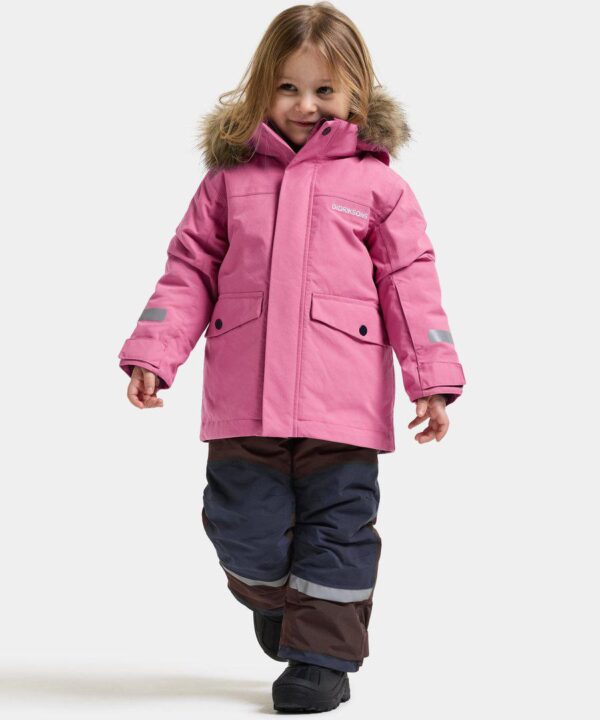 Alternative view of Didriksons žieminė parka BJÄRVEN KIDS PARKA 5 - Heather Pink (Išankstinis užsakymas)