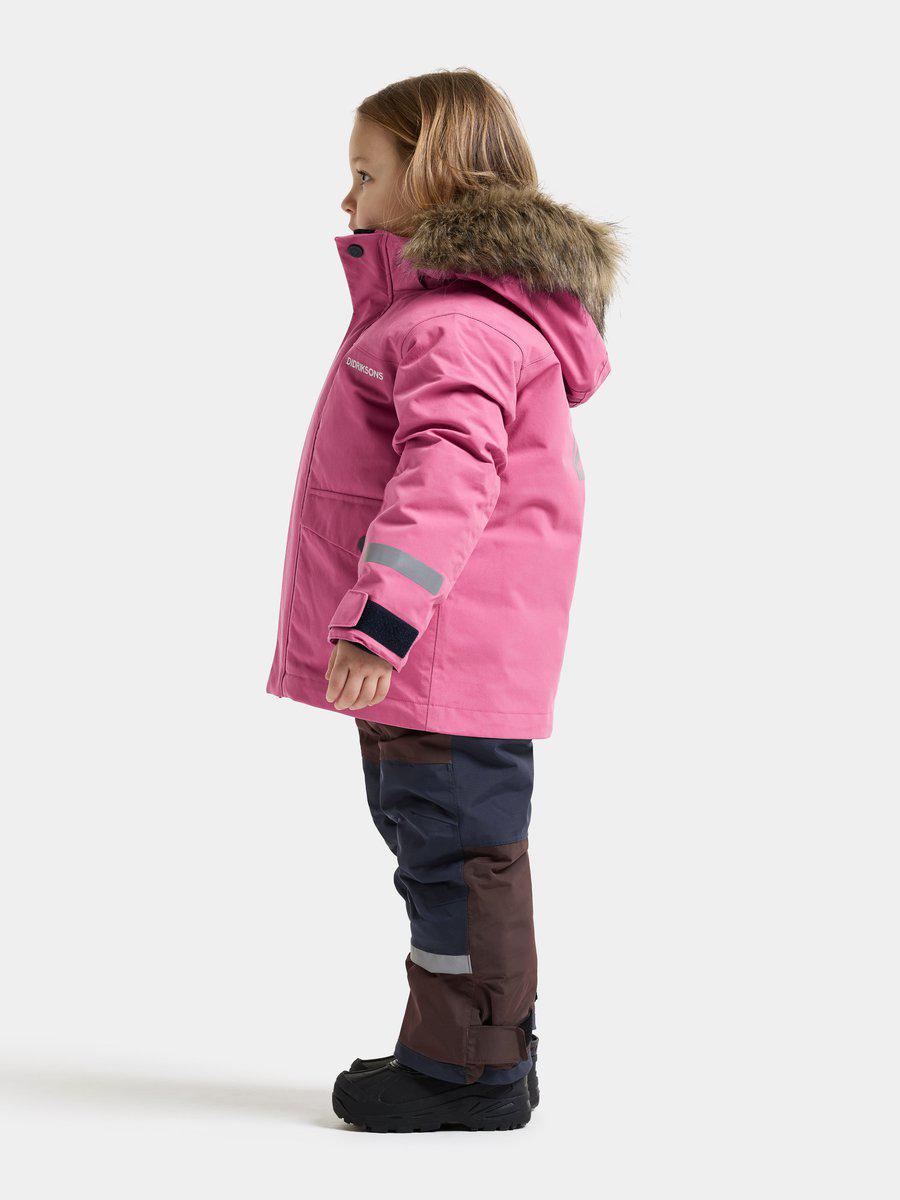 Didriksons žieminė parka BJÄRVEN KIDS PARKA 5 - Heather Pink (Išankstinis užsakymas) 5 Didriksons žieminė parka BJÄRVEN KIDS PARKA 5 - Heather Pink (Išankstinis užsakymas) - Image 3