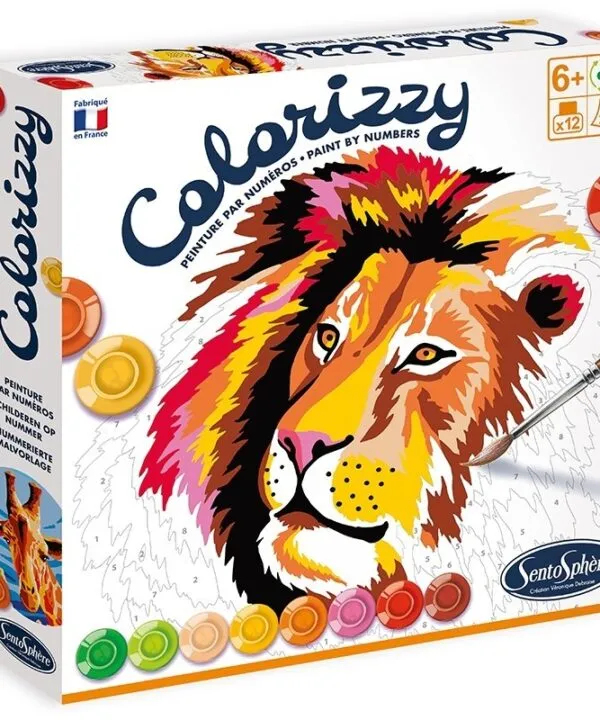 edukaciniai zaislai. Lavinamieji zaislai. SentoSphere . Kūrybinis spalvinimo rinkinys „Colorizzy Savana”