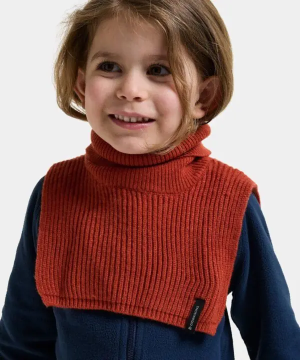 Didriksons megztas šalikas DELFINEN KIDS SCARF 3 - Rust