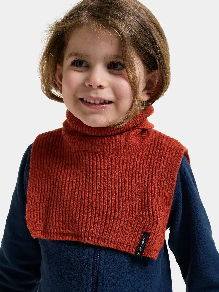Didriksons megztas šalikas DELFINEN KIDS SCARF 3 - Rust