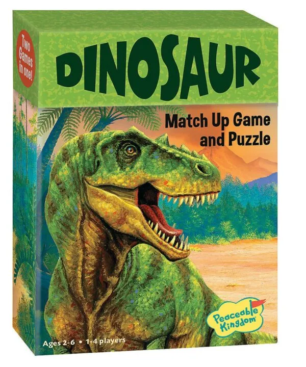 edukaciniai zaislai. Lavinamieji zaislai. Mindware . Atitikimo žaidimas-dėlionė „Dinozauras”