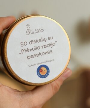 Diskelių rinkinys SKILSAS „Mėnulio radijo pasakos“ (50 vnt.) – TIK SK5 ir SK6 modeliams 1 diskeliu rinkinys skilsas 50 vnt su menulio radijo pasakomis skirta tik sk5 ir sk6 grotuvams 1
