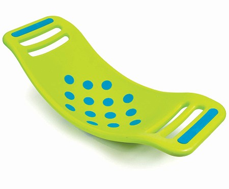 edukaciniai zaislai. Lavinamieji zaislai. FatBrainToys . Teeter Popper balansavimo lenta-lingė (žalia)