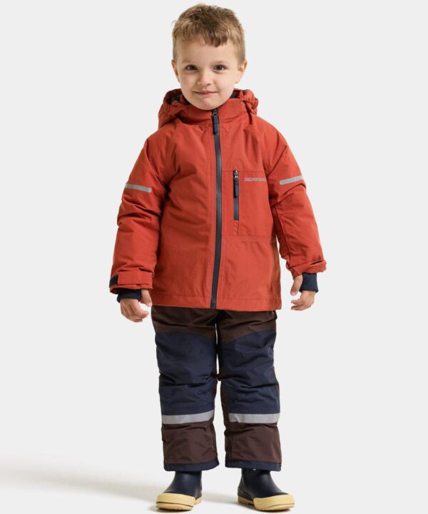 Alternative view of Didriksons žieminė striukė FALKEN KIDS JKT 2 - Rust (Išankstinis užsakymas)