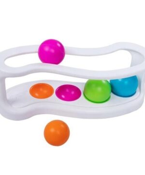 edukaciniai zaislai. Lavinamieji zaislai. FatBrainToys . Spalvų rūšiavimo žaidimas „RollAgain Sorter“