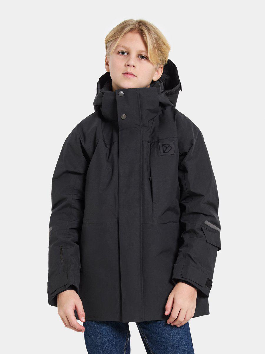 Didriksons žieminė striukė GABBRO KIDS JKT 2 - Black (Išankstinis užsakymas) 3 Didriksons žieminė striukė GABBRO KIDS JKT 2 - Black