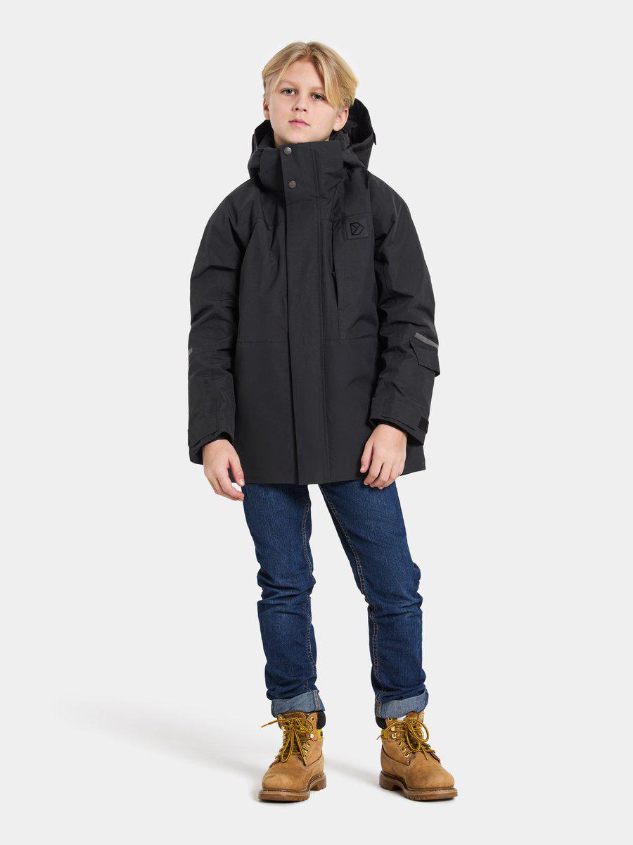 Didriksons žieminė striukė GABBRO KIDS JKT 2 - Black (Išankstinis užsakymas) 4 Didriksons žieminė striukė GABBRO KIDS JKT 2 - Black (Išankstinis užsakymas) - Image 2