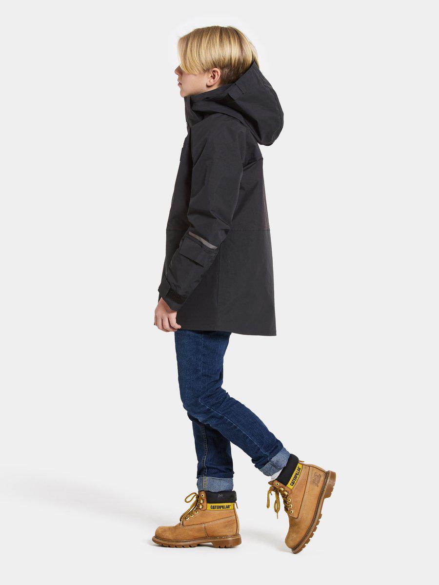 Didriksons žieminė striukė GABBRO KIDS JKT 2 - Black (Išankstinis užsakymas) 5 Didriksons žieminė striukė GABBRO KIDS JKT 2 - Black (Išankstinis užsakymas) - Image 3