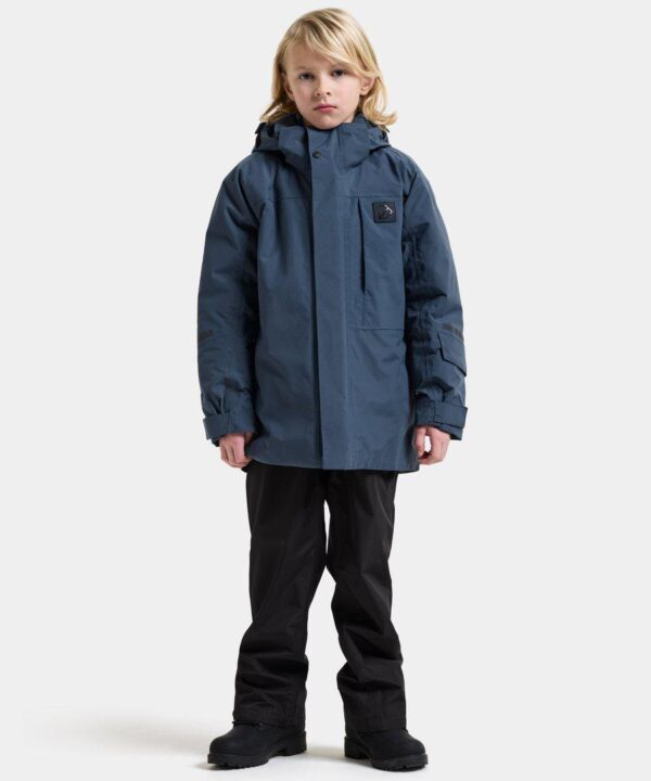 Alternative view of Didriksons žieminė striukė GABBRO KIDS JKT 2 - Mountain Blue (Išankstinis užsakymas)