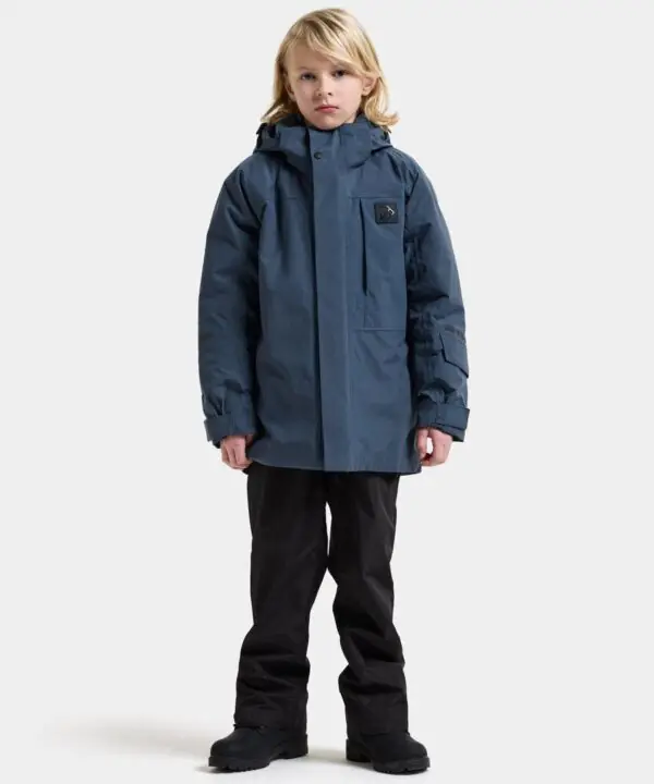 Alternative view of Didriksons žieminė striukė GABBRO KIDS JKT 2 - Mountain Blue (Išankstinis užsakymas)
