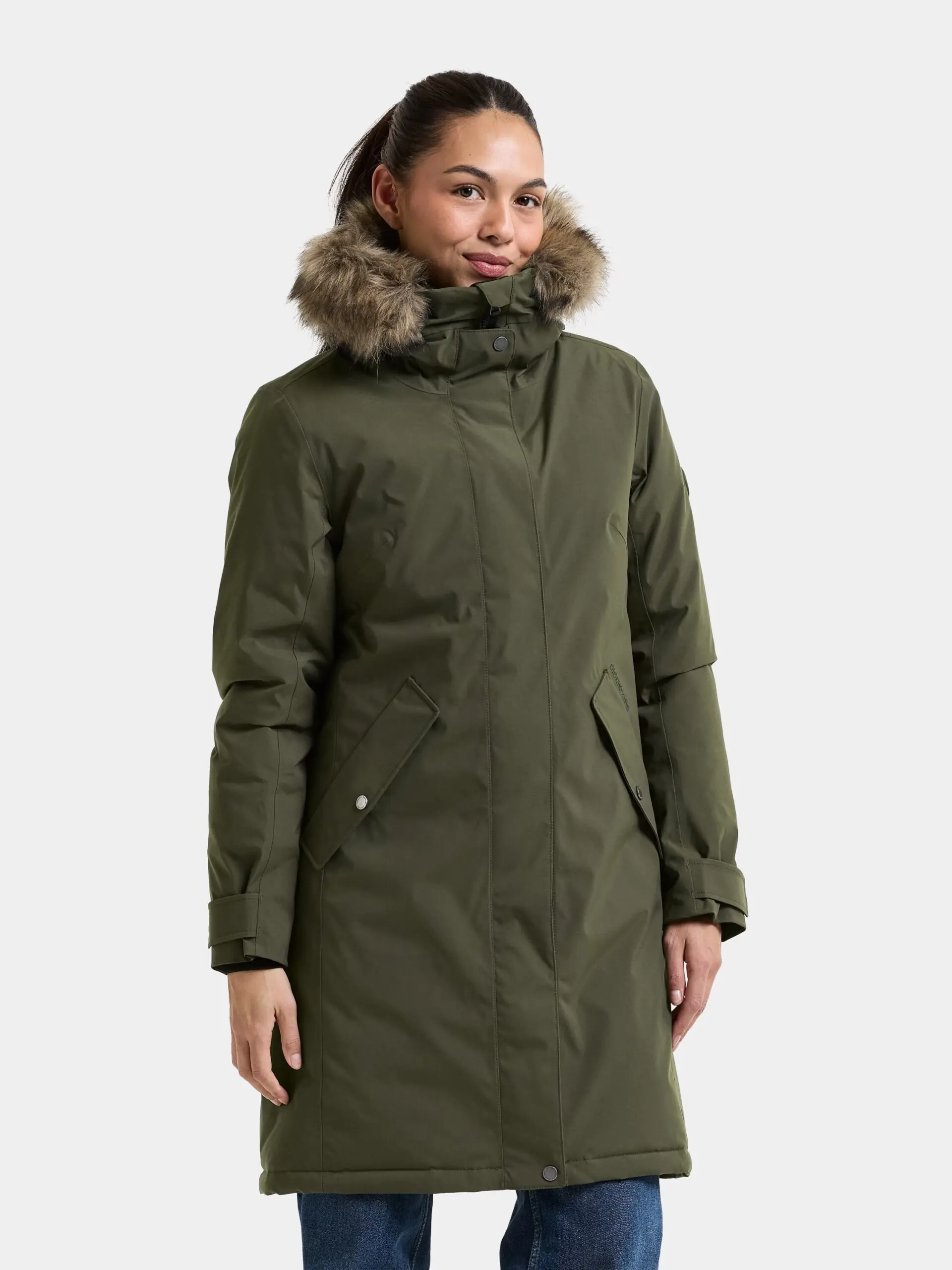 Didriksons moteriška žieminė parka ERNA WNS PARKA - Deep Green (Išankstinis užsakymas) 6 Didriksons ERNA moteriška parka Deep Green