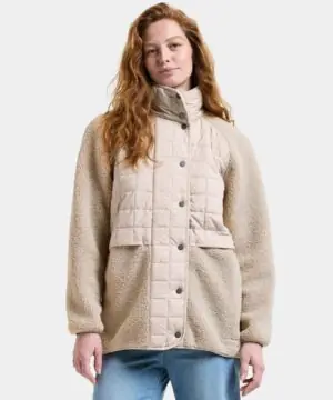 Didriksons moteriškas pūkuotas flisinis švarkas HAZEL WNS JKT 2 - Clay Beige (Išankstinis užsakymas) 1 Didriksons moteriškas pūkuotas flisinis švarkas HAZEL WNS JKT 2 - Clay Beige