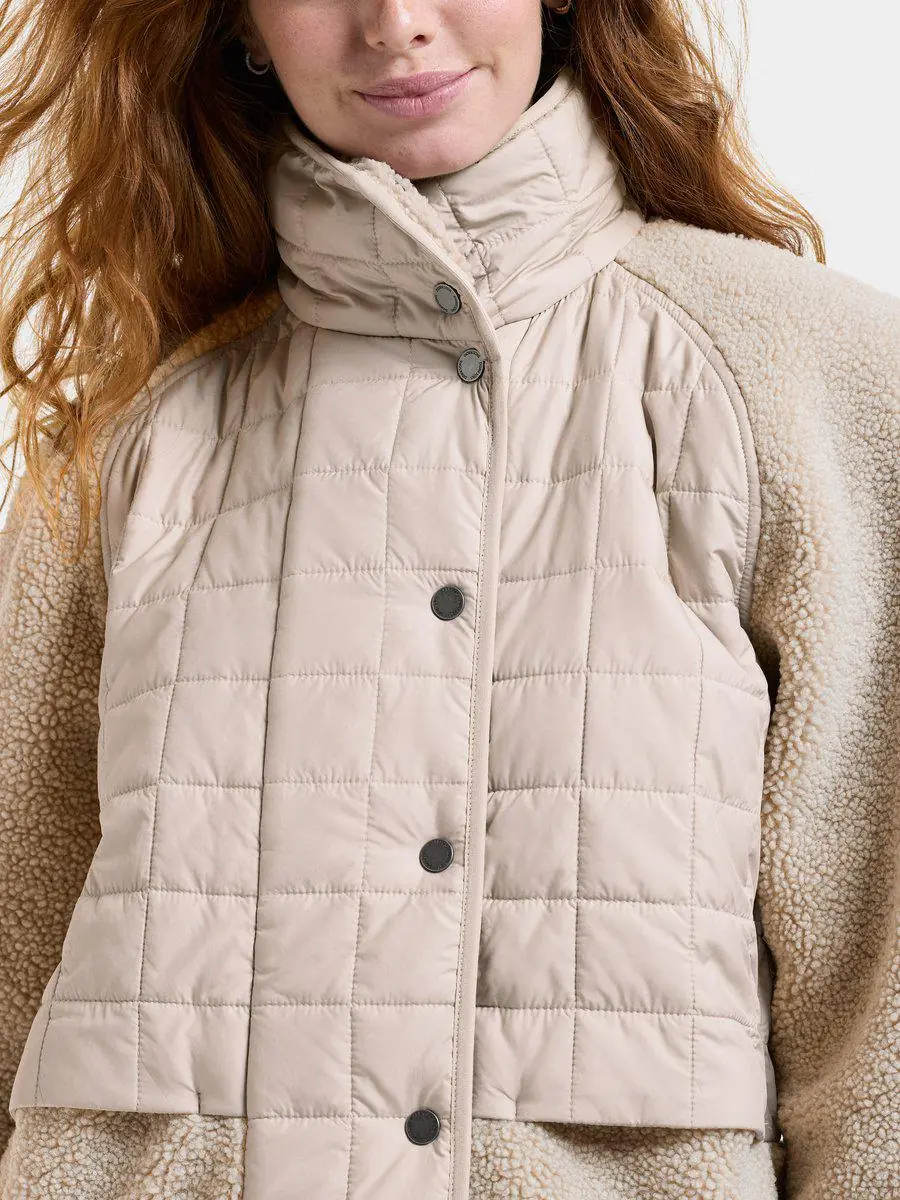 Didriksons moteriškas pūkuotas flisinis švarkas HAZEL WNS JKT 2 - Clay Beige (Išankstinis užsakymas) - Image 6