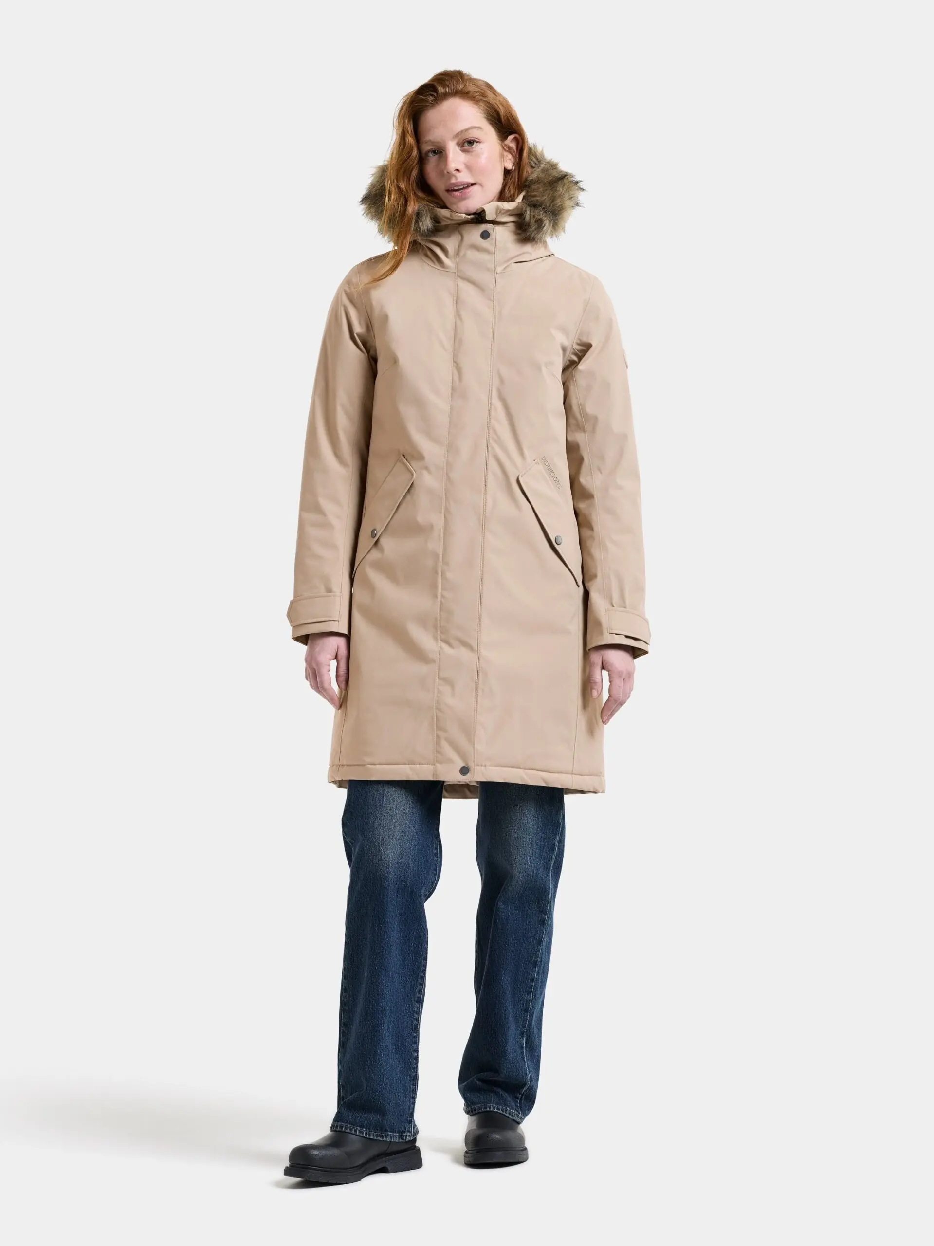 Didriksons moteriška žieminė parka ERNA WNS PARKA - Beige (Išankstinis užsakymas) 7 Didriksons ERNA moteriška parka Beige