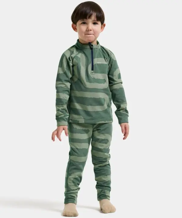Didriksons flisinis komplektas JADIS PRINTED KIDS SET 5 - Path Dark Moss