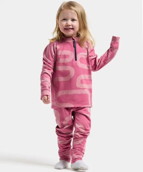 Didriksons flisinis komplektas JADIS PRINTED KIDS SET 5 - Path Heather Pink