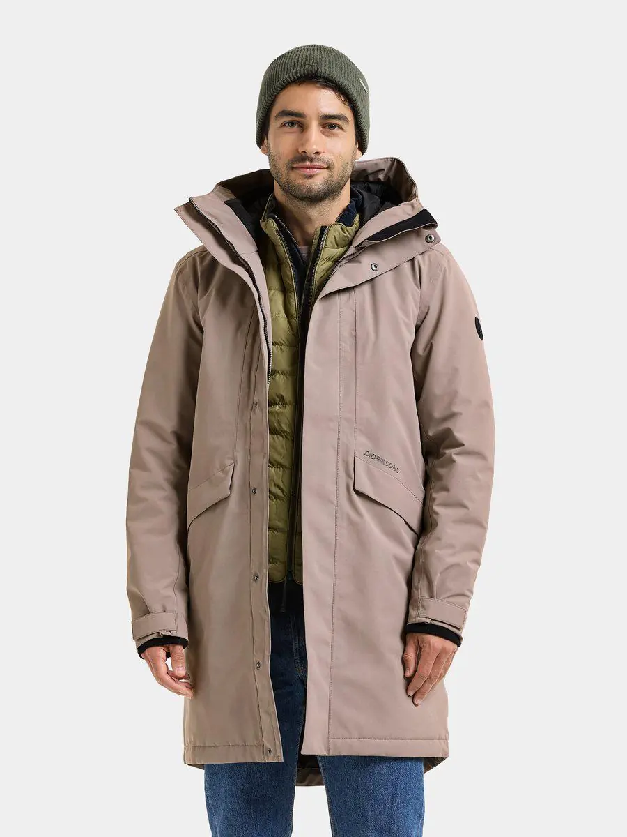 Didriksons vyriška parka KENNY USX PARKA 9 - Ash Brown