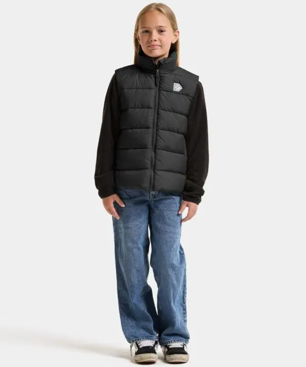 Alternative view of Didriksons šiltinta liemenė KILO KIDS VEST 3 - Black (Išankstinis užsakymas)