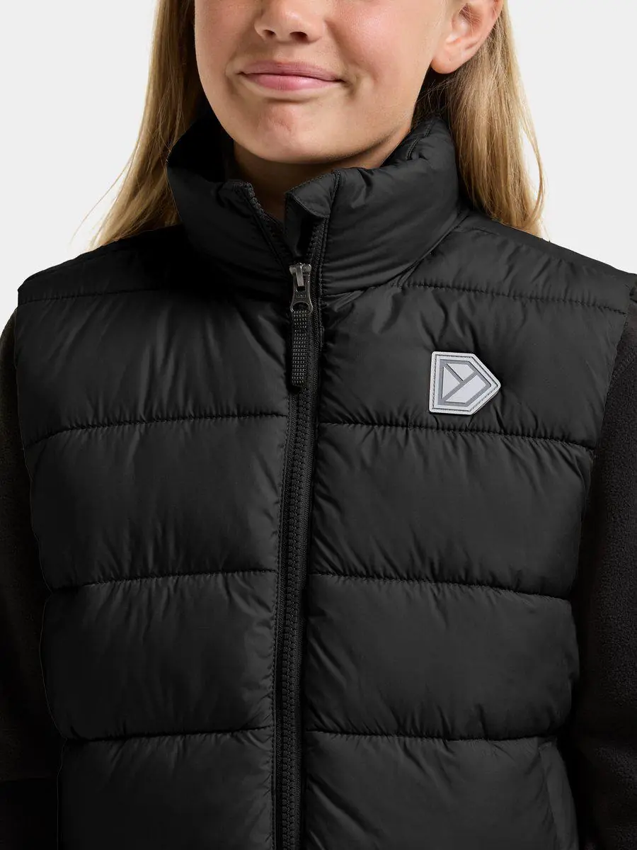 Didriksons šiltinta liemenė KILO KIDS VEST 3 - Black (Išankstinis užsakymas) - Image 6