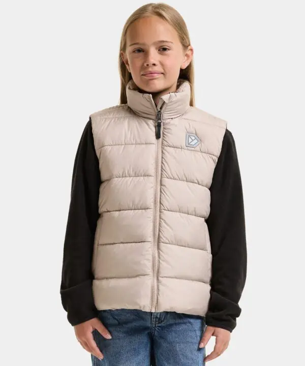 Didriksons šiltinta liemenė KILO KIDS VEST 3 - Beach Beige