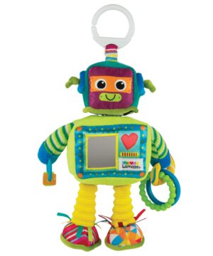 edukaciniai zaislai. Lavinamieji zaislai. Lamaze . Pakabinamas lavinamasis kūdikio žaislas „Robotas Rustis“